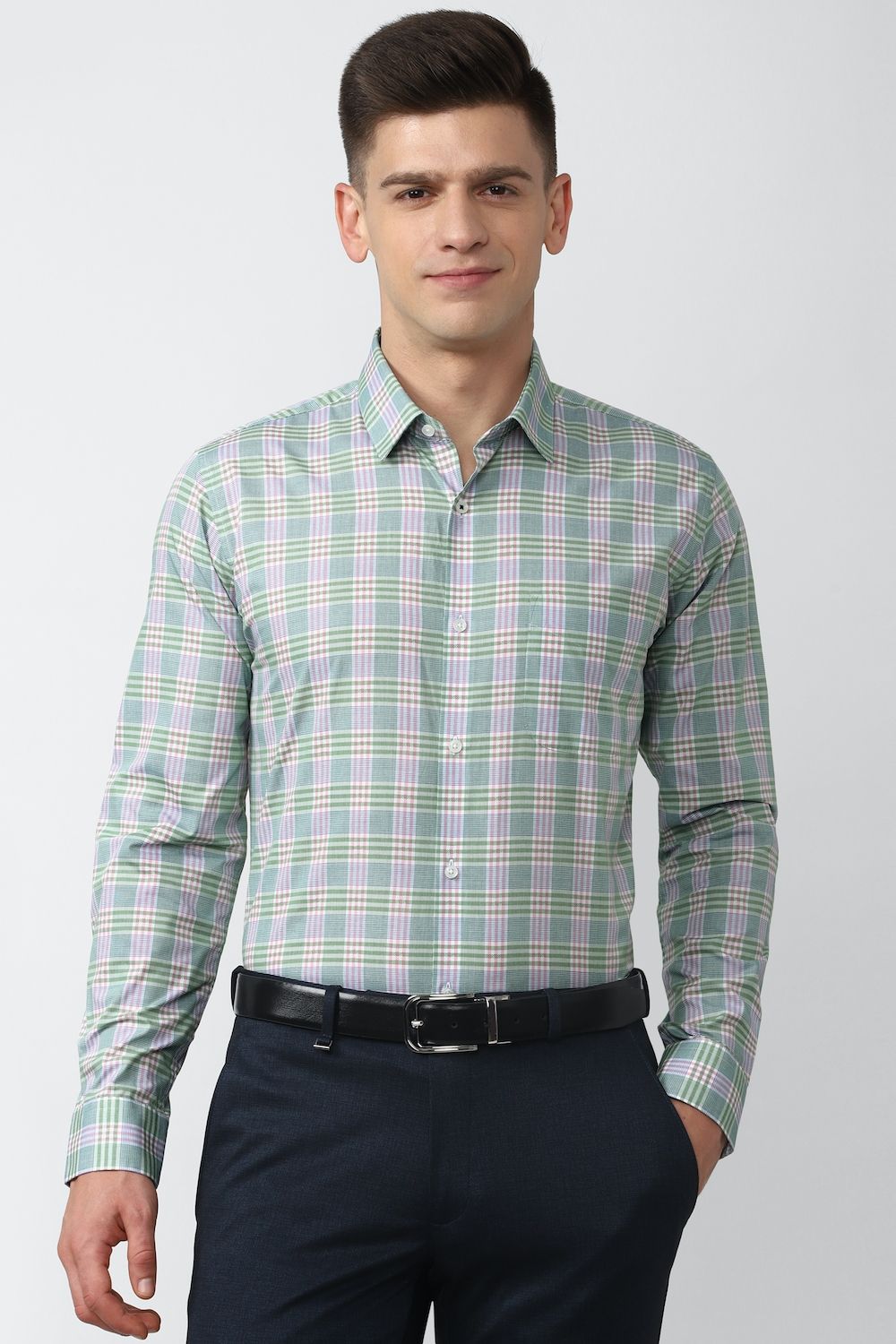 Men Multi Slim Fit Formal Full Sleeves Formal Shirt