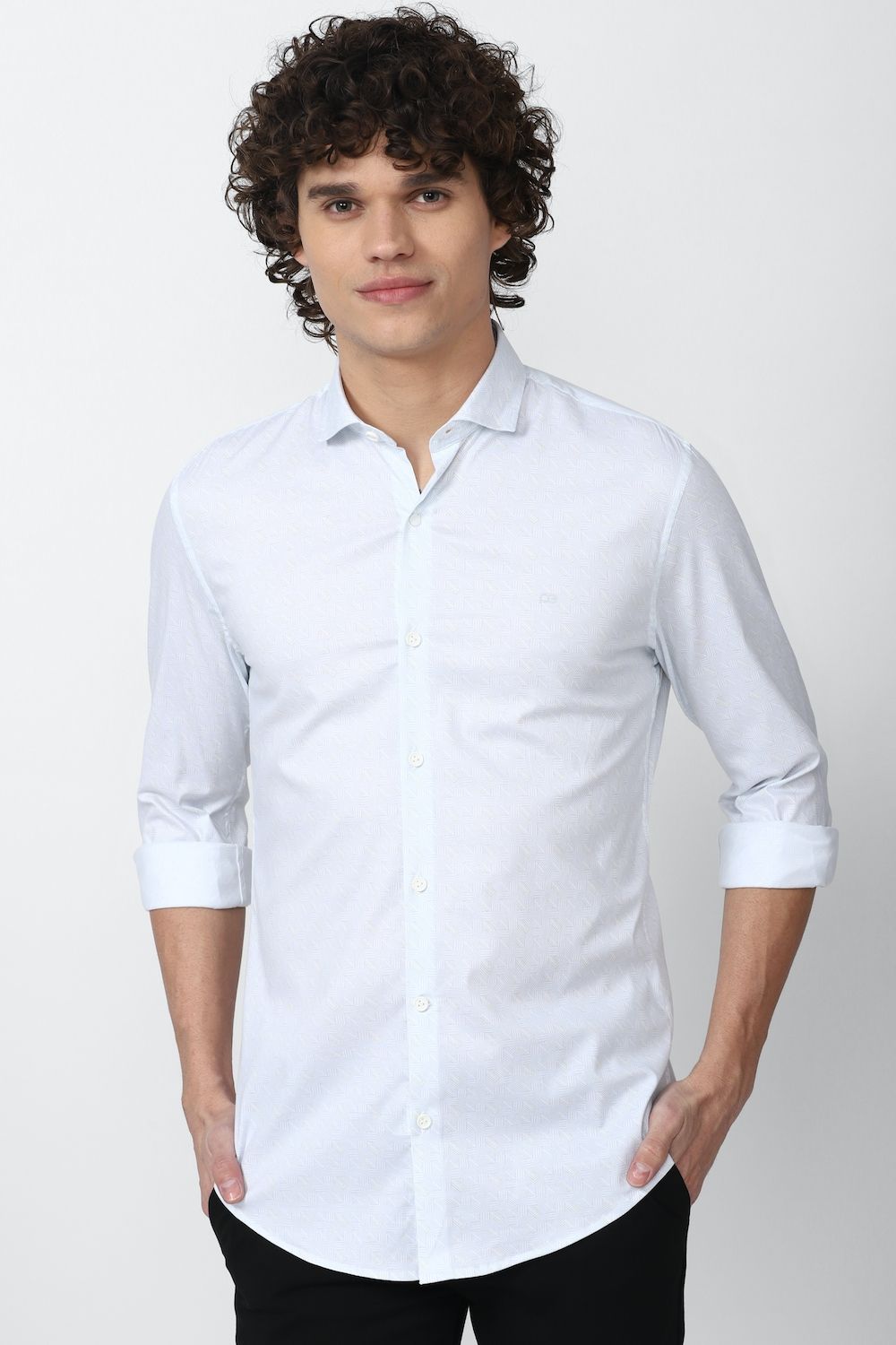Men White Super Slim Fit Formal Full Sleeves Formal Shirt