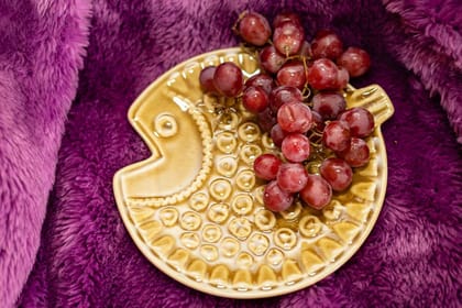 COLLECTIBLES INDIA Beautiful Handcrafted Fish Shape Platter/ Serving Plate, 7.5 inches COLLECTIBLES INDIA Beautiful Handcrafted Fish Shape Platter/ Serving Plate, 7.5 inches
