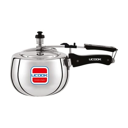 UCOOK By UNITED Ekta Engg. Silvo Plus 3 Litre Induction Base Inner Lid Aluminium Pressure Cooke, Silver UCOOK By UNITED Ekta Engg. Silvo Plus 3 Litre Induction Base Inner Lid Aluminium Pressure Cooke, Silver