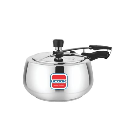 UCOOK By United Ekta Engg. Stainless Steel Silvo Induction Pressure Cooker, 2 Litre, Silver UCOOK By United Ekta Engg. Stainless Steel Silvo Induction Pressure Cooker, 2 Litre, Silver