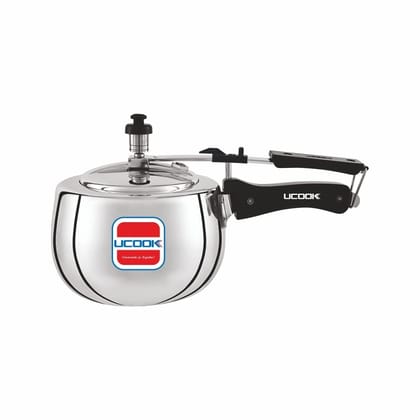 UCOOK By UNITED Ekta Engg. Silvo Plus 2 Litre Oval Induction Base Aluminium Inner Lid Pressure Cooker, Silver UCOOK By UNITED Ekta Engg. Silvo Plus 2 Litre Oval Induction Base Aluminium Inner Lid Pressure Cooker, Silver