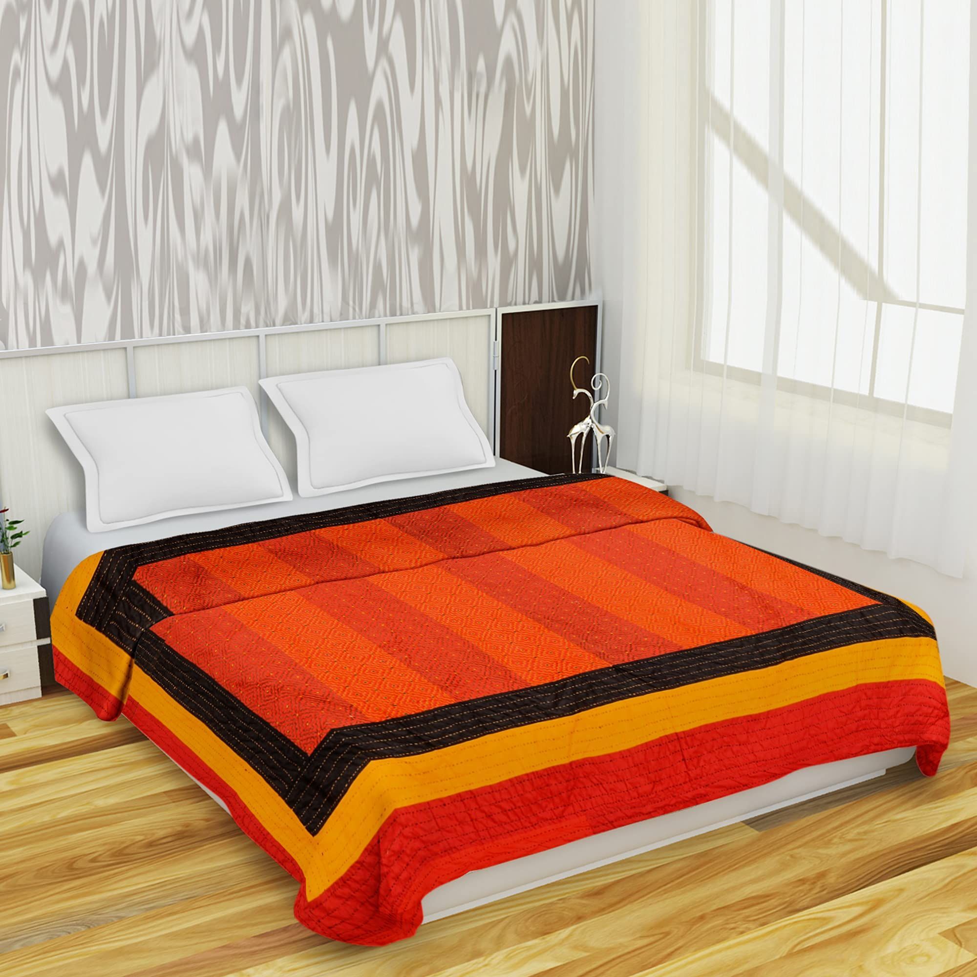 Garvi Gurjari Handmade Cotton Patchwork Khambira Quilt