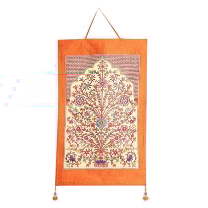 Garvi Gurjari (A Gujarat Govt Enterprise) Mashru Embroidery Wallpiece (75 cm x 46 cm)