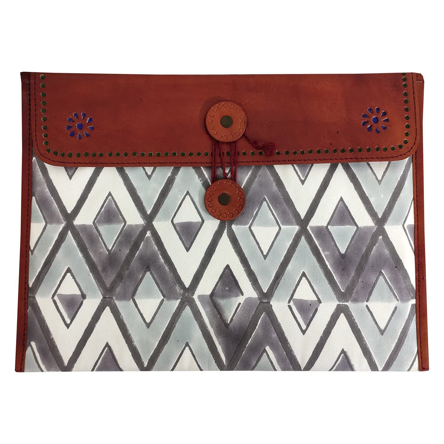 Handmade Multipurpose Leather Cover/Passport Holder/Tablet Holder by Garvi Gurjari