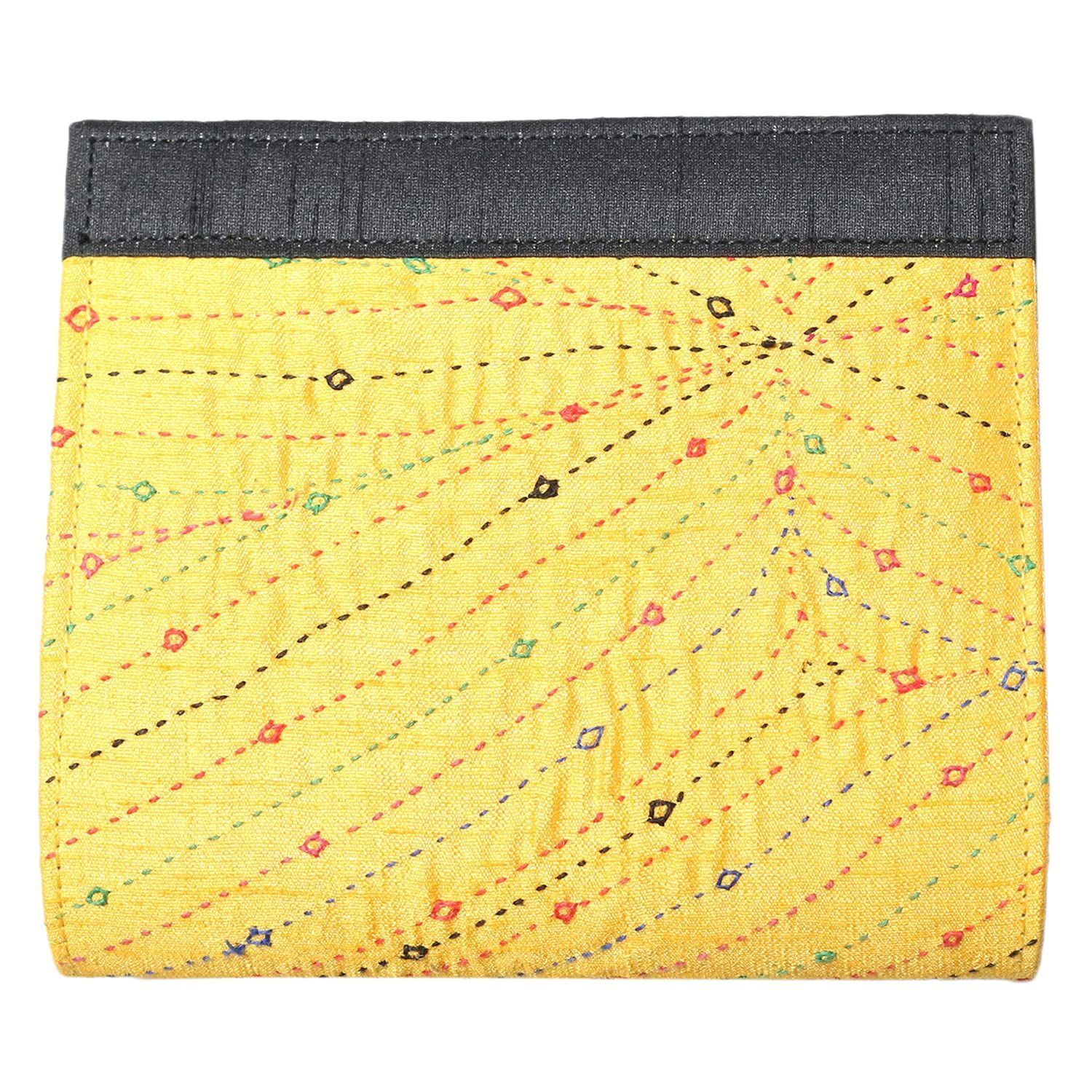 Garvi Gurjari (A Gujarat Govt Enterprise Yellow Cotton Clutch Bag