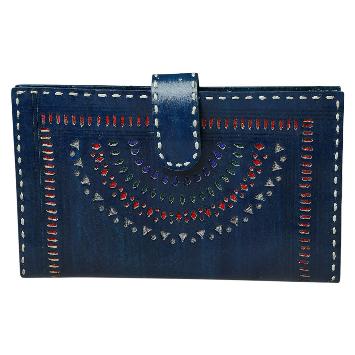 Garvi Gurjari (A Gujarat Govt Enterprise Women's Clutch Bag With Leather Flap