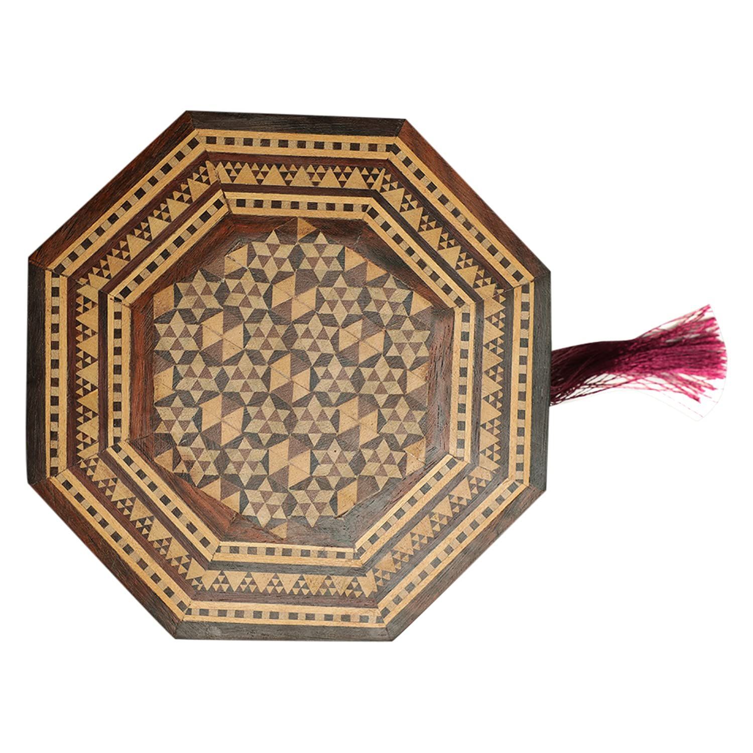 Garvi Gurjari (A Gujarat Govt Enterprise) Handmade Sadeli Wooden Octagonal Box