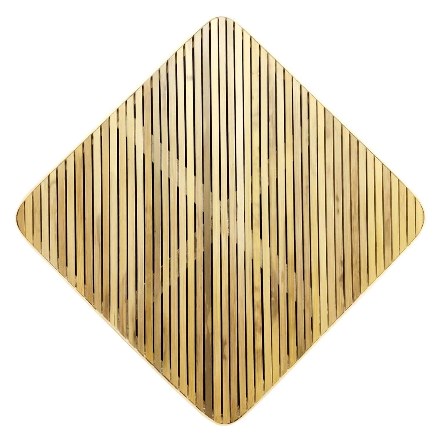 Handmade Square Bamboo Flat Tray by Garvi Gurjari