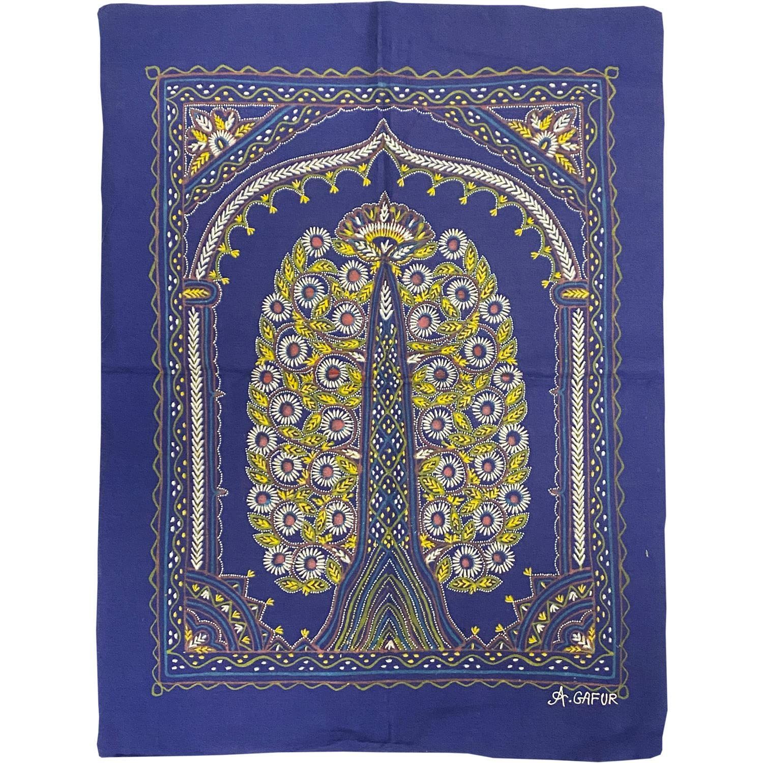 Garvi Gurjari (A Gujarat Govt Enterprise Blue Handmade Rogan Painting