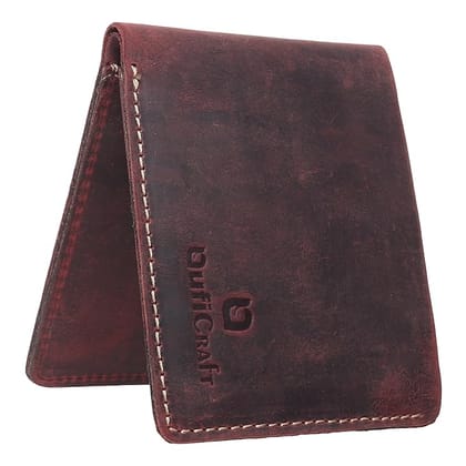 QufiCraft Genuine Leather Two Fold Wallet | Credit/Debit Card/Slim Minimalist | Office ID for Mens and Boys (8 Card Slots) (Dark Red) QufiCraft Genuine Leather Two Fold Wallet | Credit/Debit Card/Slim Minimalist | Office ID for Mens and Boys (8 Card Slots) (Dark Red)