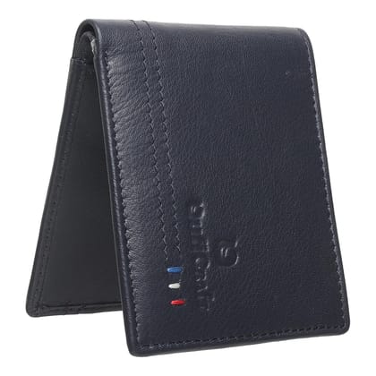 QufiCraft Genuine Leather Two Fold Wallet | Credit/Debit Card/Slim Minimalist | Office ID for Mens and Boys (8 Card Slots) (Navy Blue) QufiCraft Genuine Leather Two Fold Wallet | Credit/Debit Card/Slim Minimalist | Office ID for Mens and Boys (8 Card Slots) (Navy Blue)