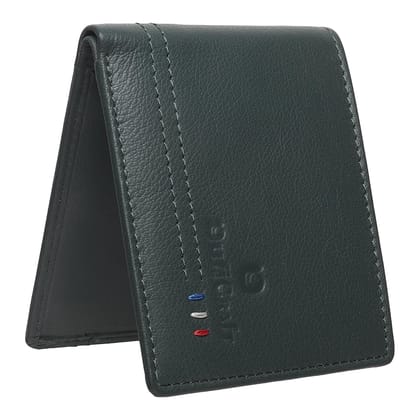 QufiCraft Genuine Leather Two Fold Wallet | Credit/Debit Card/Slim Minimalist | Office ID for Mens and Boys RFID Protection (8 Card Slots) (Dark Green) QufiCraft Genuine Leather Two Fold Wallet | Credit/Debit Card/Slim Minimalist | Office ID for Mens and Boys RFID Protection (8 Card Slots) (Dark Green)