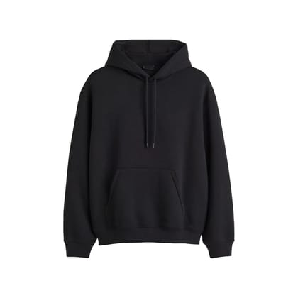 Black Plain Hoodie