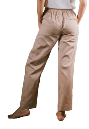 Women's Straight Fit pants -  Gray Brown