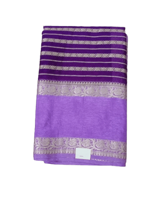 Beautiful Lavender Coloured Luxurious Texture Soft Silk Saree