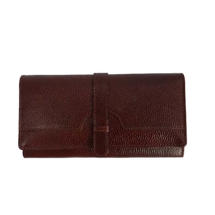 Women Trendy Dark Brown Genuine Leather Wallet (PDS/LDB/23/0009P) Women Trendy Dark Brown Genuine Leather Wallet (PDS/LDB/23/0009P)