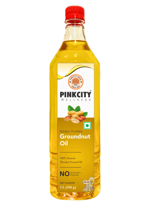 Pinkcity Wellness Wooden Cold Pressed Groundnut Oil 1 Litre | Peanut Oil Pinkcity Wellness Wooden Cold Pressed Groundnut Oil 1 Litre | Peanut Oil