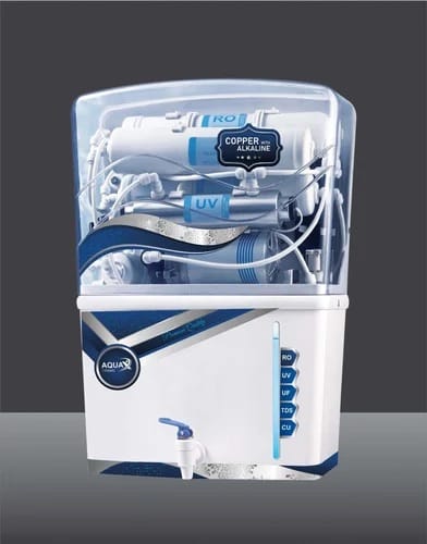Aqua X-Prime RO Water Purifier, RO+UV+UF+COPPER+ALKALINE+TDS ADJUSTER with Prefilter (White, Blue)