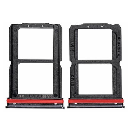 SIM Card Holder Tray For Oneplus 7 : Gray / Black
