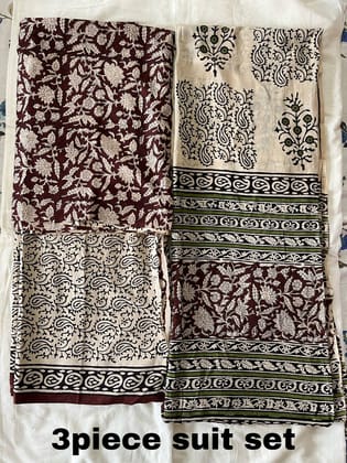 Hand block printed Cotton Suit Hand block printed Cotton Suit