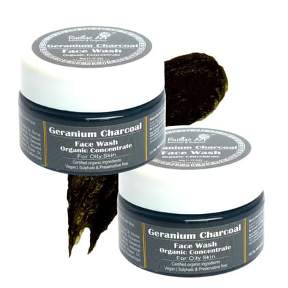 Geranium Charcoal Face Wash Concentrate (50gm) Pack of 2