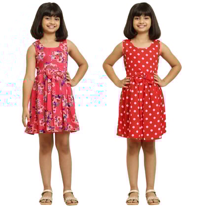 Tinkle Fancy Girls Pair Frock & Dress