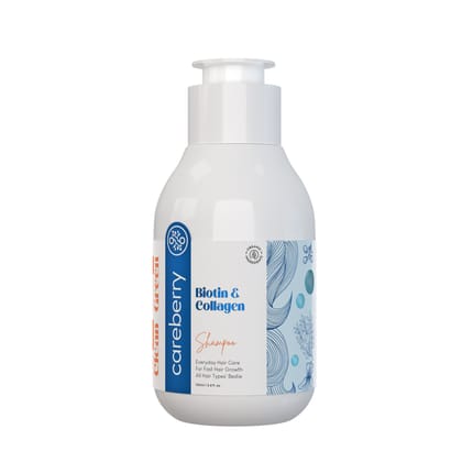 Biotin & Collagen Shampoo | Fast Hair Growth & Anti-Hair Fall | Damage Repair | Sulphate & Paraben-Free | Ayurvedic | Mild Daily Shampoo | For Men & Women 100 ml Biotin & Collagen Shampoo | Fast Hair Growth & Anti-Hair Fall | Damage Repair | Sulphate & Paraben-Free | Ayurvedic | Mild Daily Shampoo | For Men & Women 100 ml