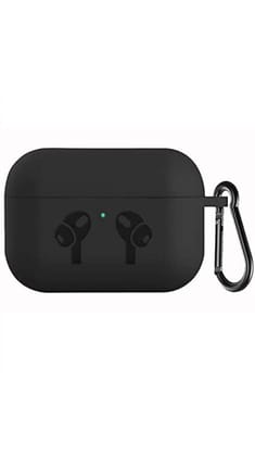 S&P Sublimation Apple AirPods Pro 2 2nd Generation, TWS Soft Silicone Pouch with Hook, 360° Full Shock-Absorbing Protection (Black) (Cover Only) S&P Sublimation Apple AirPods Pro 2 2nd Generation, TWS Soft Silicone Pouch with Hook, 360° Full Shock-Absorbing Protection (Black) (Cover Only)