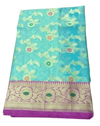 Banarasi Cotton Silk Saree with Blouse Piece