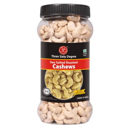 360 Degree Roasted Sea Salted Cashews In 500 Gms Jar | Crunchy Kaju | Protein Rich Nutritious and Super Tasty 360 Degree Roasted Sea Salted Cashews In 500 Gms Jar | Crunchy Kaju | Protein Rich Nutritious and Super Tasty
