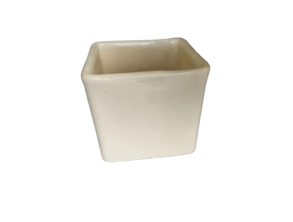 Rectangle shape White Flower Pot