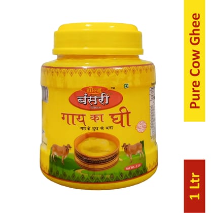 Gold Bansari Premium Pure Desi Cow Ghee Better Digestion&Immunity 1 Litre (Pack Of 1) Gold Bansari Premium Pure Desi Cow Ghee Better Digestion&Immunity 1 Litre (Pack Of 1)