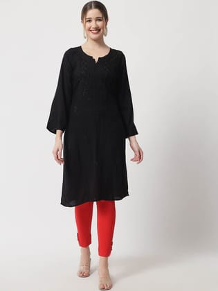 Hand Embroidered Chikankari Kurta-2326 Hand Embroidered Chikankari Kurta-2326