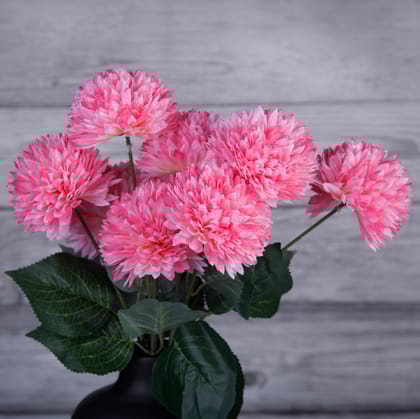 OVG Chrysanthemum Ball, Godavari Flower (Bunch of 9 Pcs) Artificial Flowers 60cm Fabric and Plastic (Without Vase) Hydrangea Flower Stick for Home Decor, Decoration Items (Pink) (Pink) OVG Chrysanthemum Ball, Godavari Flower (Bunch of 9 Pcs) Artificial Flowers 60cm Fabric and Plastic (Without Vase) Hydrangea Flower Stick for Home Decor, Decoration Items (Pink) (Pink)