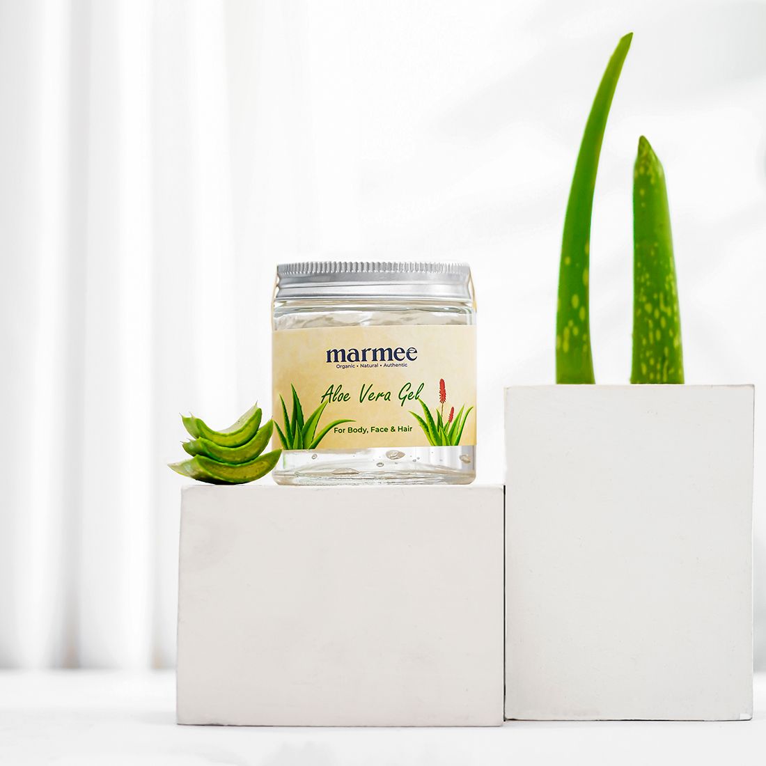 Marmee Aloe Vera Gel – Pure & Natural for Face, Body & Hair