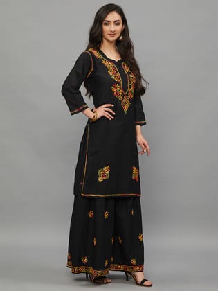 Cotton Chikankari Kurti-12041 Cotton Chikankari Kurti-12041