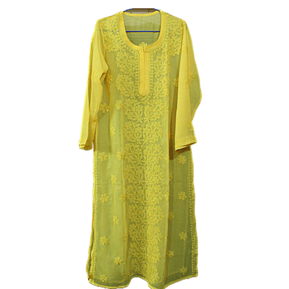 Handcrafted Chikankari Kurti For Women And Girls Fashion Wear Handcrafted Chikankari Kurti For Women And Girls Fashion Wear