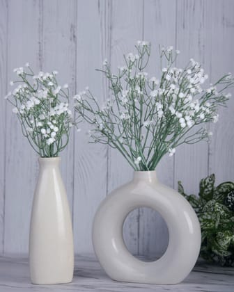 OVG Artificial Flowers Babys Breath, Gypsophila Flowers Sticks, (Pack of 5 Pcs) 60cm Fabric and Plastic (Without Vase) for Home Decor, Decoration Items OVG Artificial Flowers Babys Breath, Gypsophila Flowers Sticks, (Pack of 5 Pcs) 60cm Fabric and Plastic (Without Vase) for Home Decor, Decoration Items