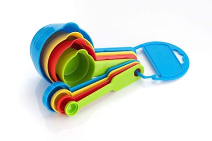 HAPPI Multipurpose Measuring Cup & Spoon Set for Kitchen Cooking Measurement Cups Set Plastic (8 Peices -Multicolor) HAPPI Multipurpose Measuring Cup & Spoon Set for Kitchen Cooking Measurement Cups Set Plastic (8 Peices -Multicolor)