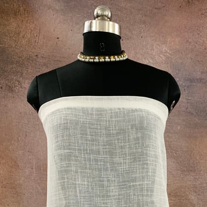 CPY023-Lenin-Pure White Linen Fabric for Classic Creations 3 Meters