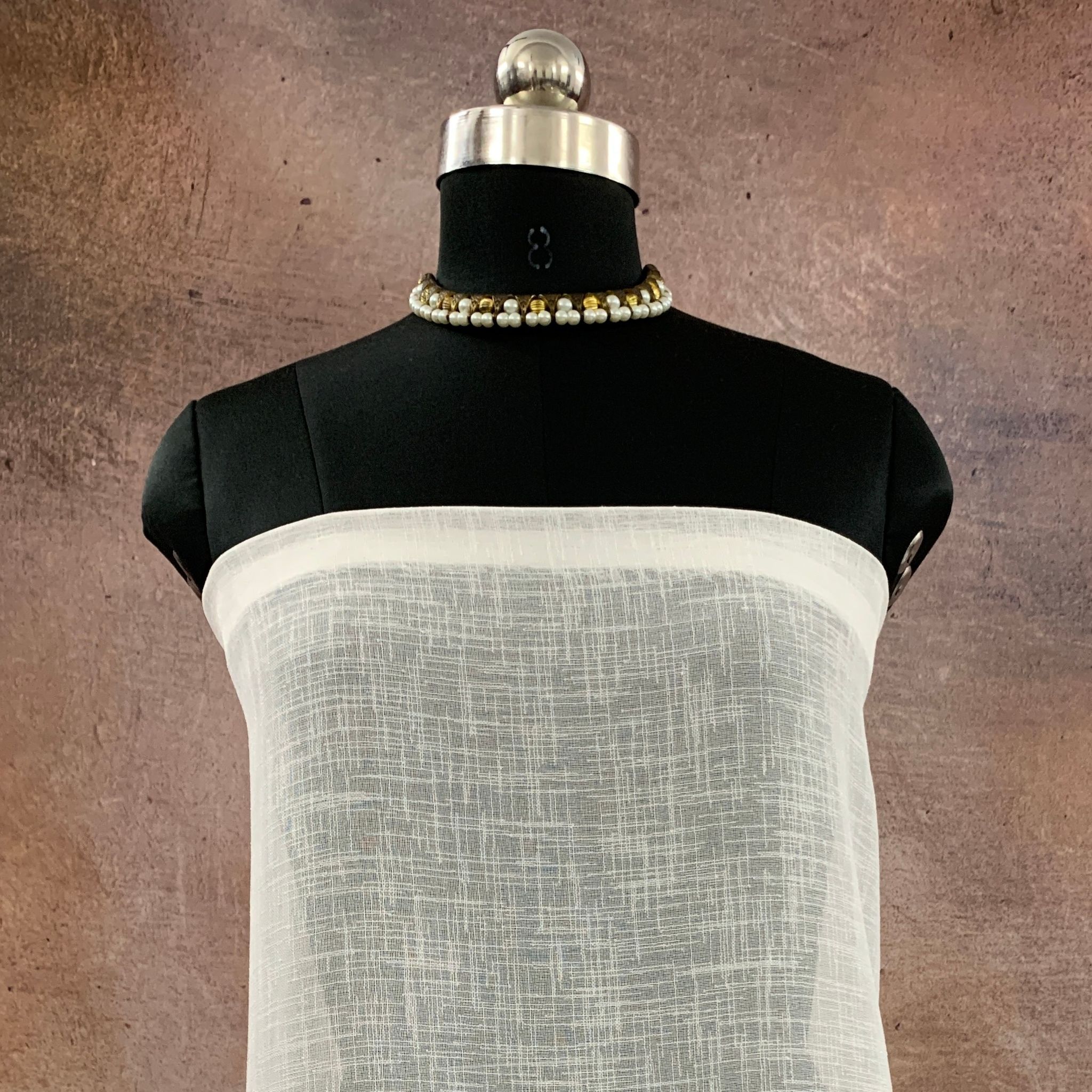 CPY023-Lenin-Pure White Linen Fabric for Classic Creations 3 Meters