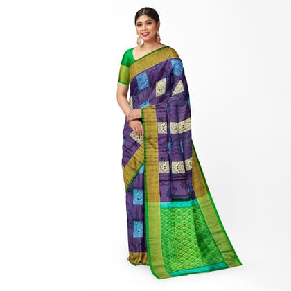 Light Purple Color Big Mango Butta Pure Kanjivaram Silk Saree