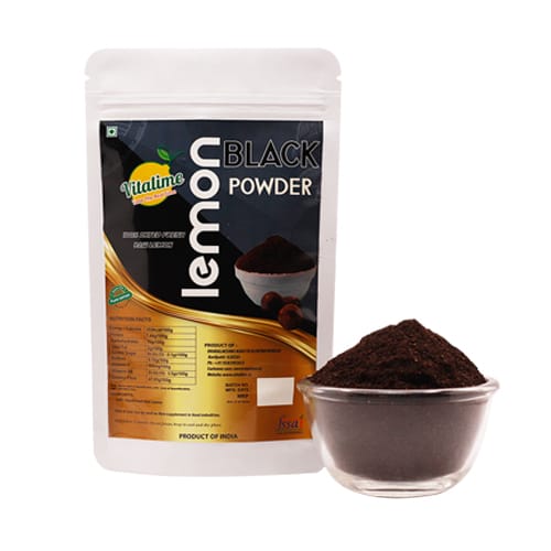Vitalime Lemon Black Powder - Natural Detox & Digestive Support 