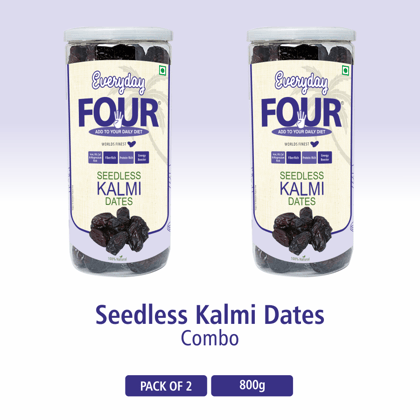 Everyday Four 800g Seedless Kalmi (Safawi) Dates (400g*2)