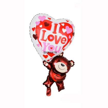 SHANAYA 2Pcs I LOVE YOU BEAR Balloons For Party Birthday Wedding Baby Shower Engagement Indoor Outdoor Occasions Party Decoration Supplies SHANAYA 2Pcs I LOVE YOU BEAR Balloons For Party Birthday Wedding Baby Shower Engagement Indoor Outdoor Occasions Party Decoration Supplies