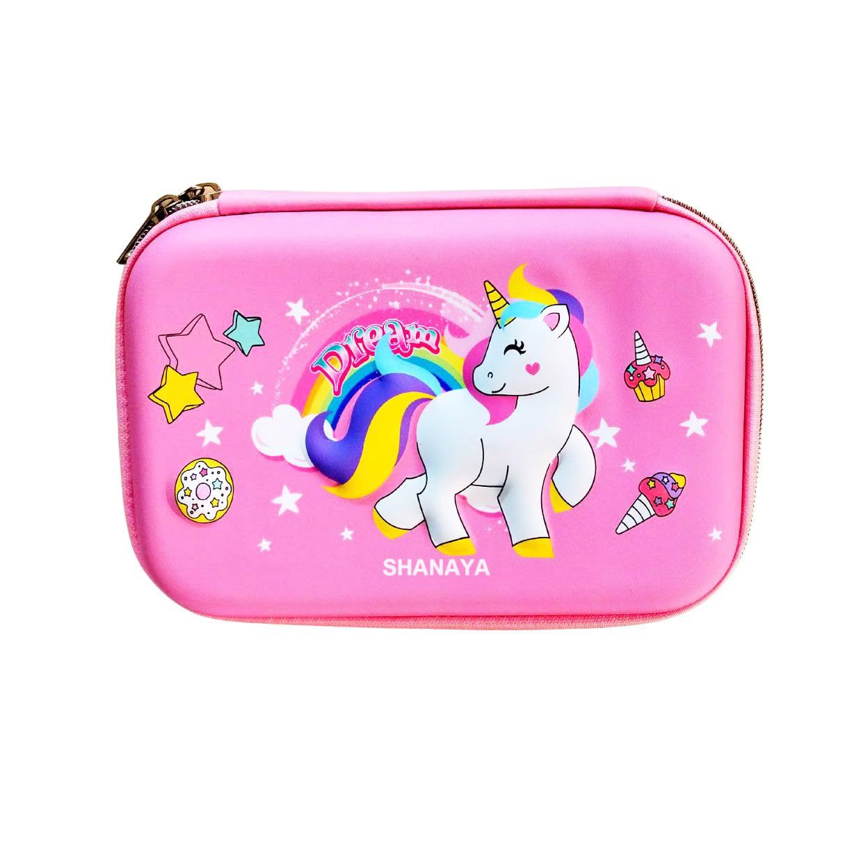 SHANAYA 3D Unicorn Horse Pencil Pouch Pencil Case Pencil Box (Random Color)