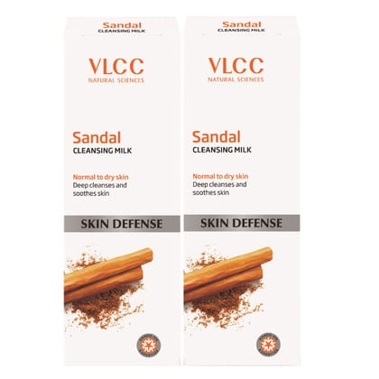 VLCC Sandal Cleansing Milk -(100ml each) Pack of 2