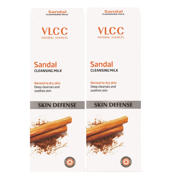 VLCC Sandal Cleansing Milk -(100ml each) Pack of 2
