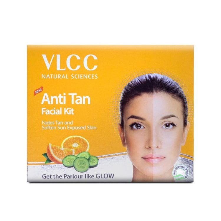 VLCC Anti Tan Facial Kit Fades Tan and Soften Sun Exposed Skin (60gm)